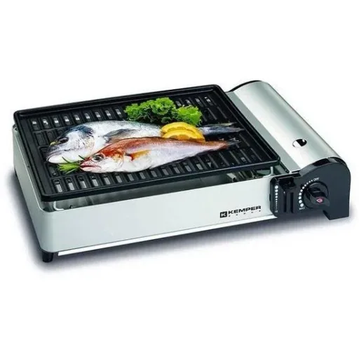 Tragbarer Smart-Gasgrill Tischgrill Campingkocher - inkl. 2 Gasflaschen
