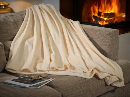 XXL-Decke - Tagesdecke 280 x 210 cm - beige