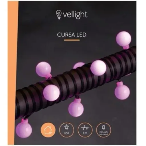 Vellight Globes Smart Weihnachtsbeleuchtung - 8m - 16 LEDs - RGB - nur für Innenräume