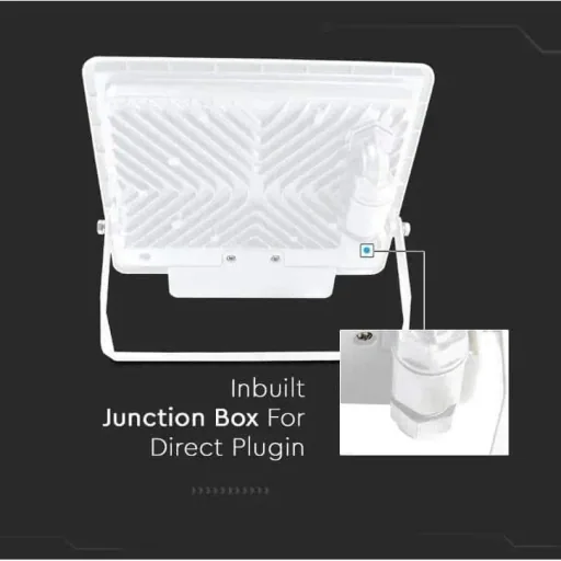 VT-158S LED-Flutlicht mit Sensor - 50W - 4000 Lm - 6500K - Weiß