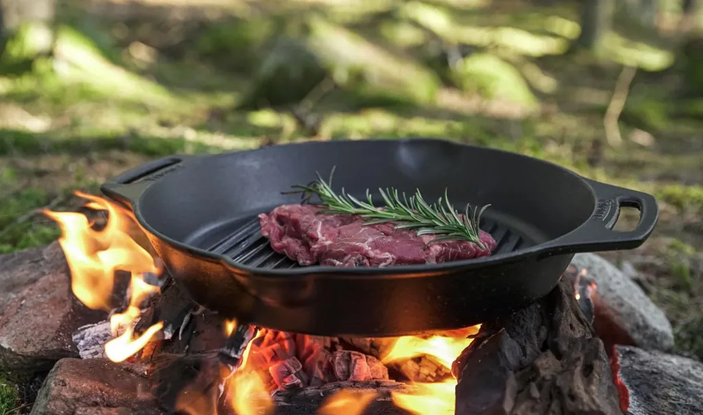 Grill-Feuerpfanne gp30h mit zwei Henkeln