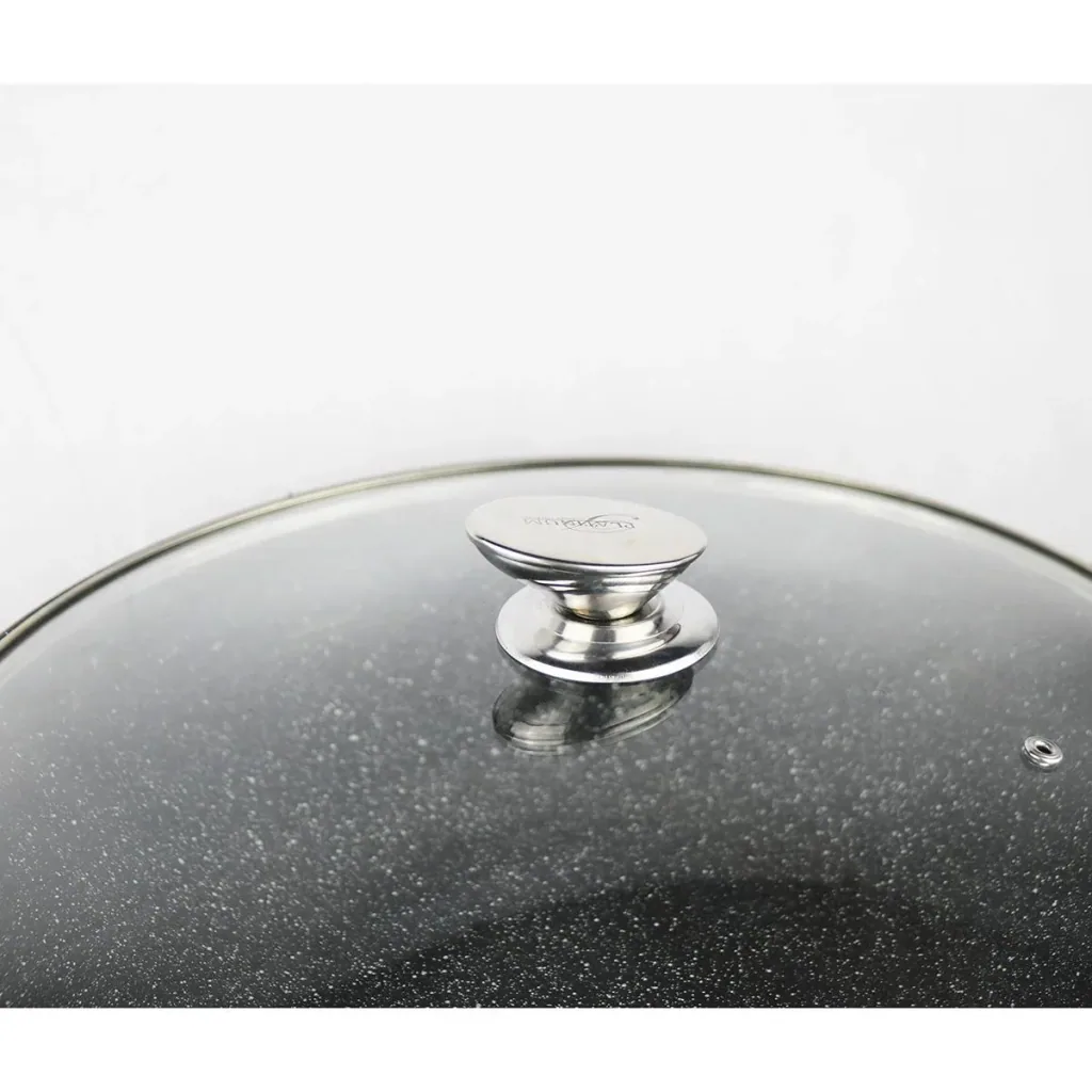 Platin-Bräter - Antihaftbeschichtung - 24cm - Burgunderrot