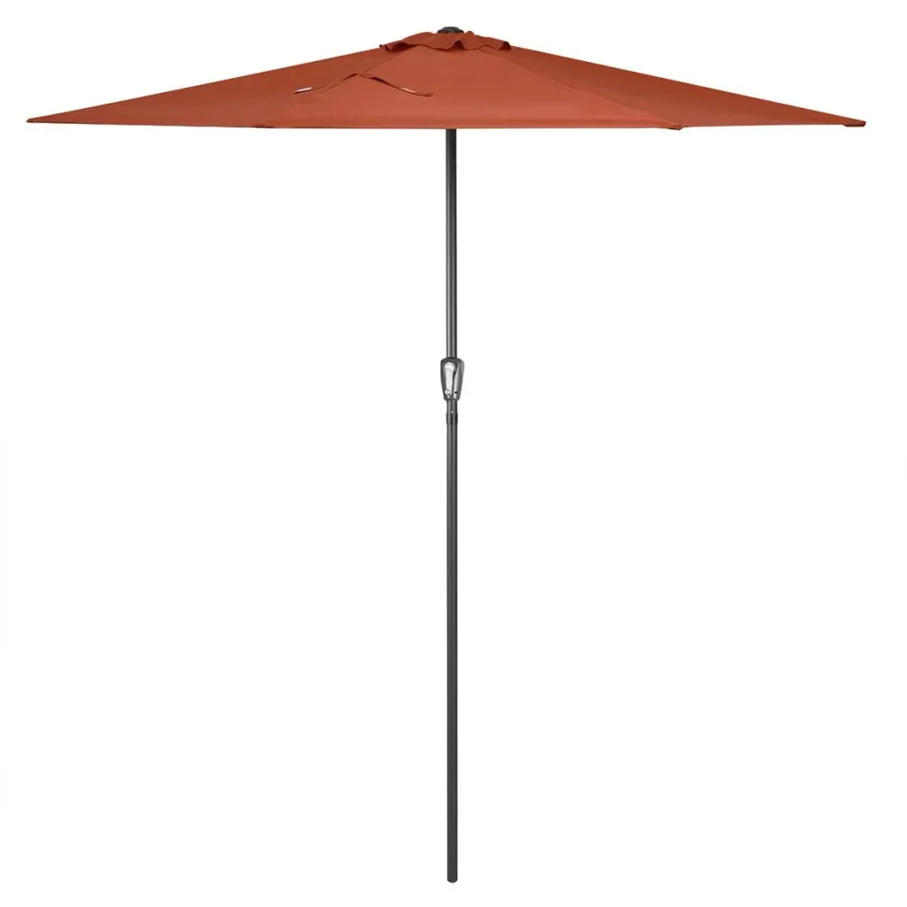 Sonnenschirm Terracotta Halbrund UV-Schutz 50+