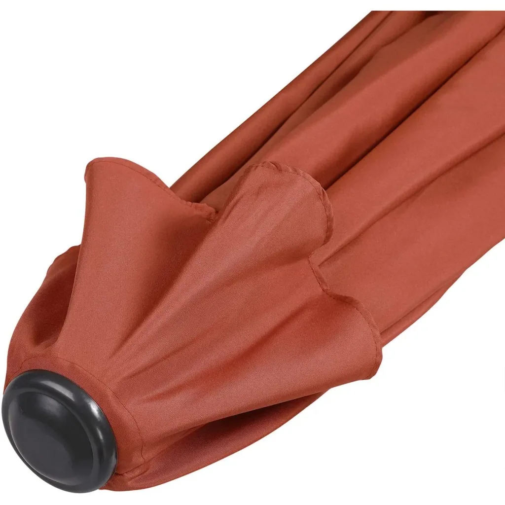Sonnenschirm Terracotta Halbrund UV-Schutz 50+