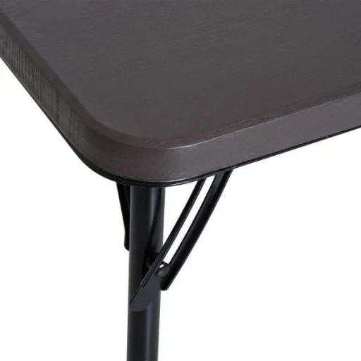 Klapptisch Campingtisch 86x86cm Metall Kaffeebraun