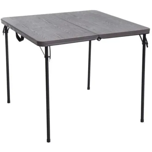 Klapptisch Campingtisch 86x86cm Metall Kaffeebraun