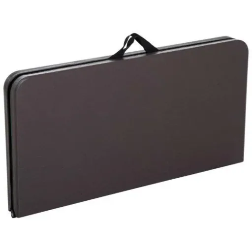Klapptisch Campingtisch 86x86cm Metall Kaffeebraun
