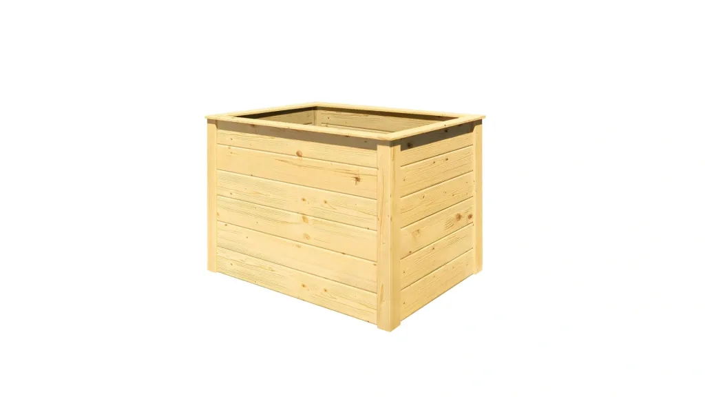 Element-Hochbeet Modular, Wandstärke 21 mm, natur, 100 x 71 x 69 cm