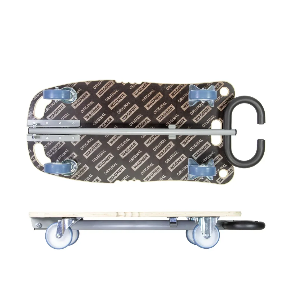 Transporthilfe MM 1187, 80 x 40 x 14,5 cm, softe Rollen Ø 100 mm, Rollenlager, Multiplex FSC®, Tragkraft 300 kg