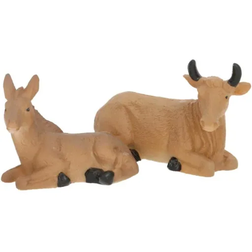 Krippenfiguren - Weihnachtsfiguren für die Krippe - Set mit 9 Stück