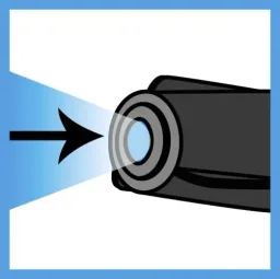 Reparaturstift 5 g MGS für Porzellan inklusive blauem LED-Licht, weiß