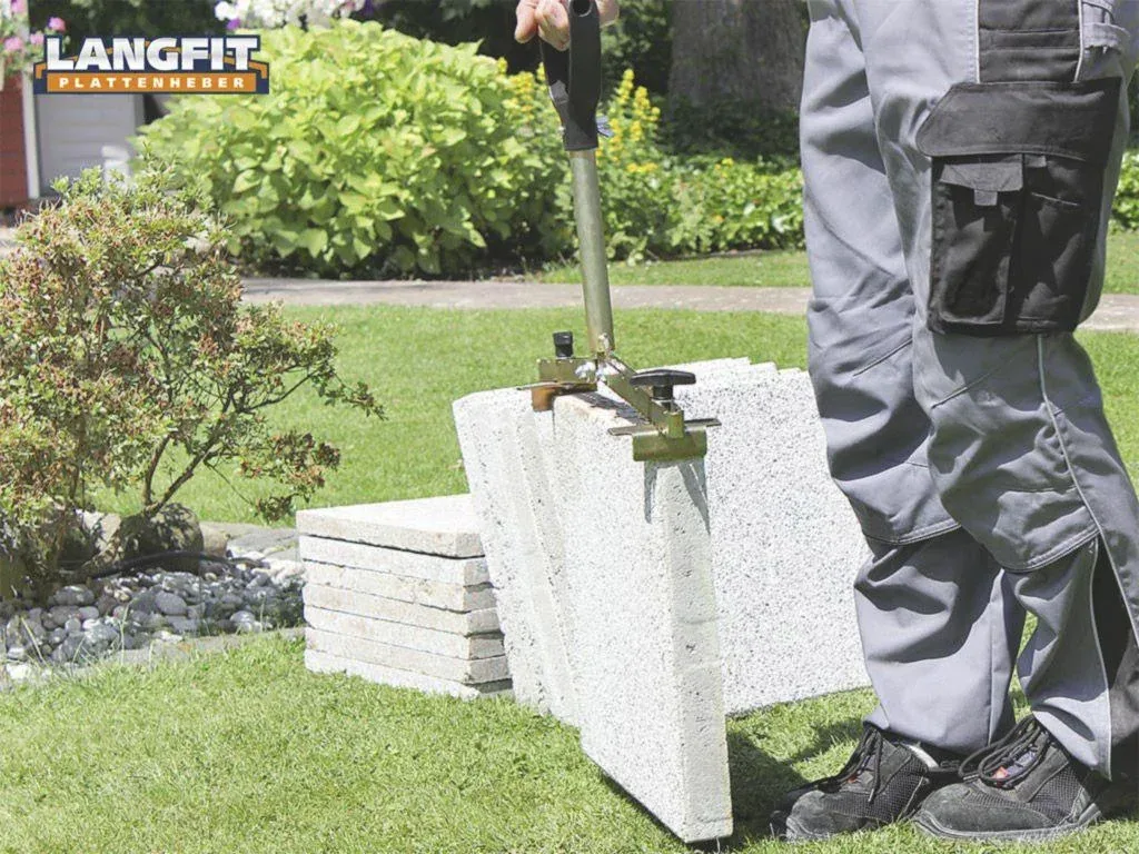 Plattenheber mit extra langem Griff 30 - 50 cm