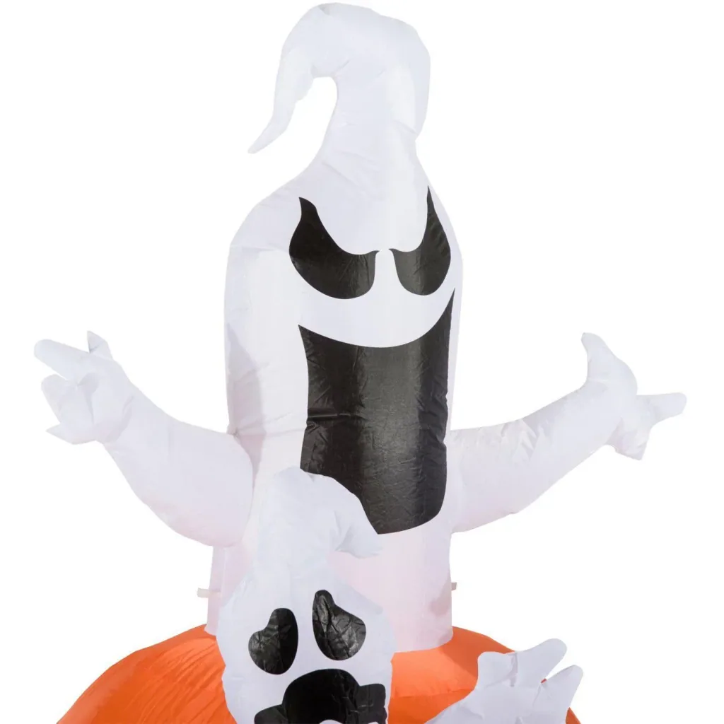 Aufblasbarer Kürbis mit Gespenstern Halloween Deko LED