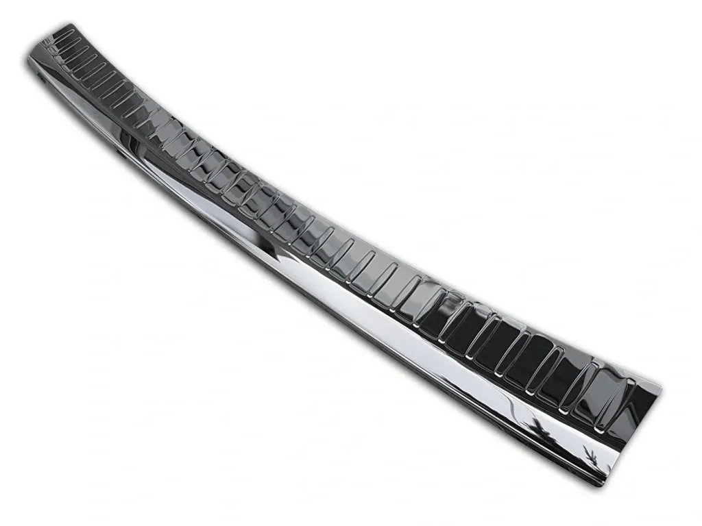 Edelstahl Ladekantenschutz, Mercedes E Klasse W 212, FL, T-Model, 2013-2016 - hochglanz schwarz.