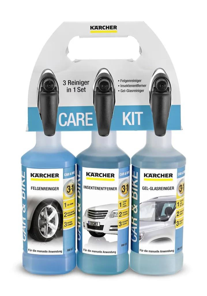 Care Kit, Felgenreiniger, Glasreiniger und Insektenentferner je 500 ml