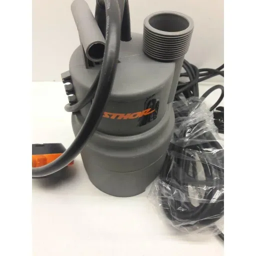 Tauchpumpe - 400W - 6000 l/h MIT 15-Meter-Gartenschlauch inklusive Sprinkler und Armaturen UND 1"-Hahn