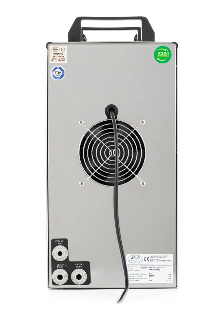 Zapfanlage, Bierzapfanlage Kontakt 40/K PROFI, 2-leitig, 50 Liter/h, Trockenkühlgerät mit Membranpumpe u. integriertem Druckregler, Edelstahlgehäuse, Green Line