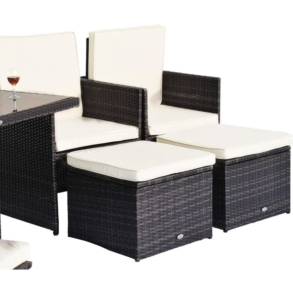 Gartenmöbelgruppe als 21 teiliges Set