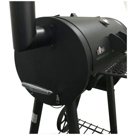 Holzkohlegrill Smoker Edmonton 121x122x55cm Schwarz