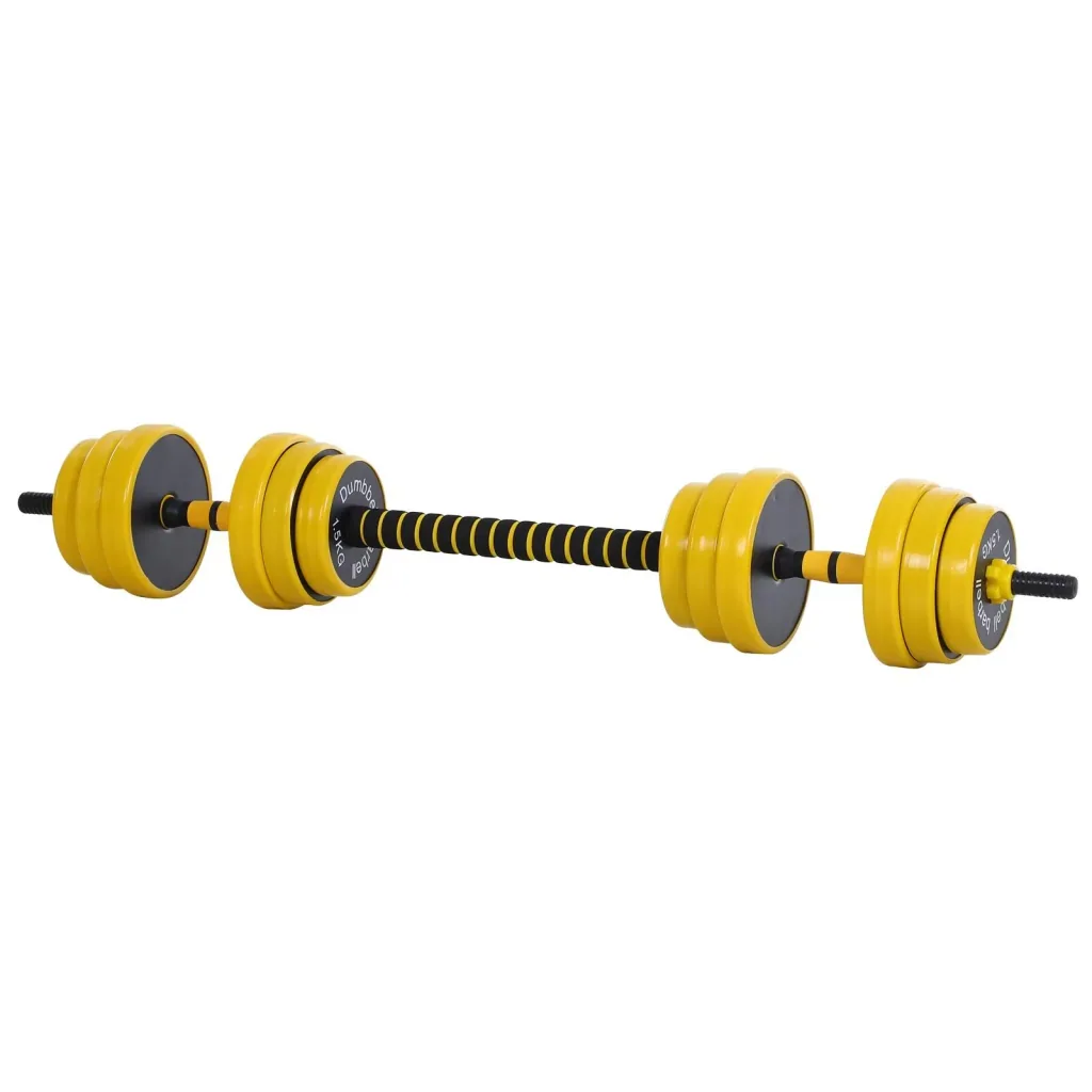 25 kg Hantel & Langhantel ergonomisch hochwertig verstellbar 3-in-1