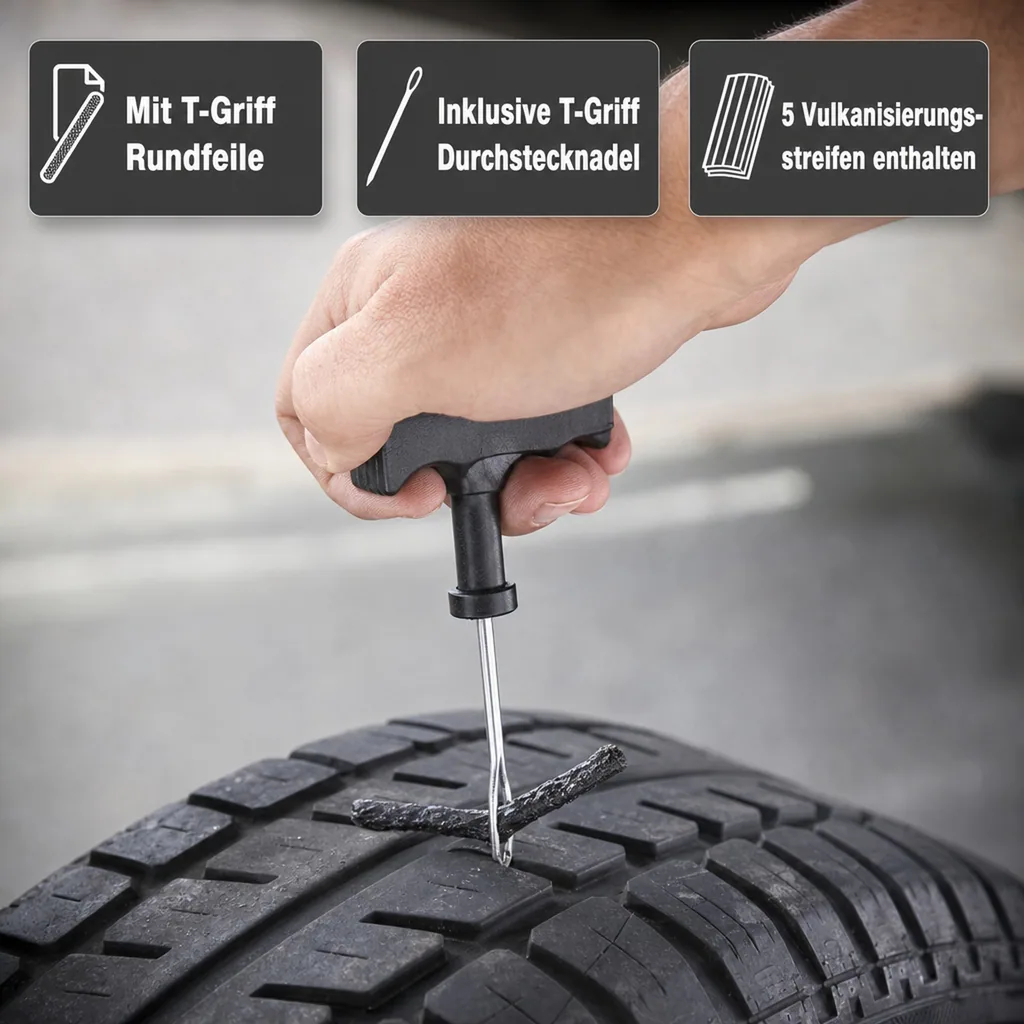 Autoreifen Reparatur-Set, 8-teilig