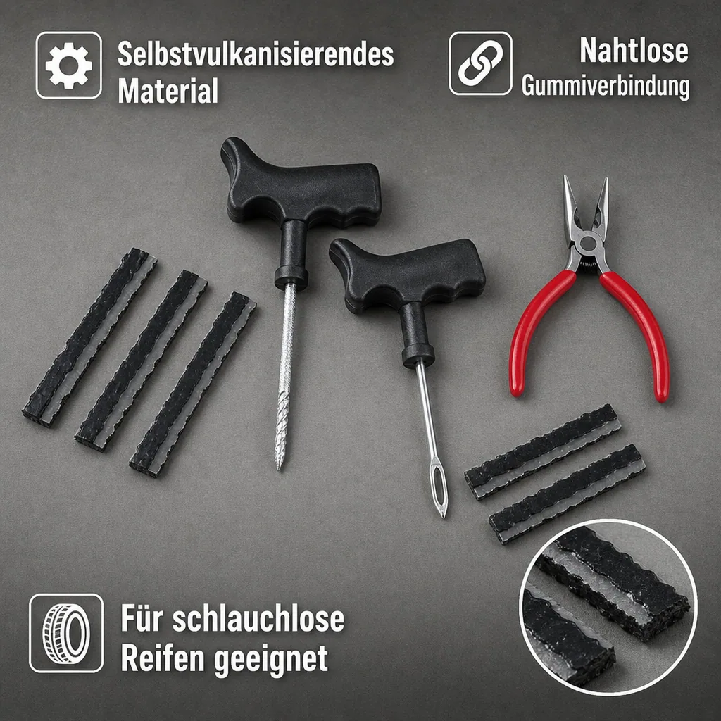 Autoreifen Reparatur-Set, 8-teilig