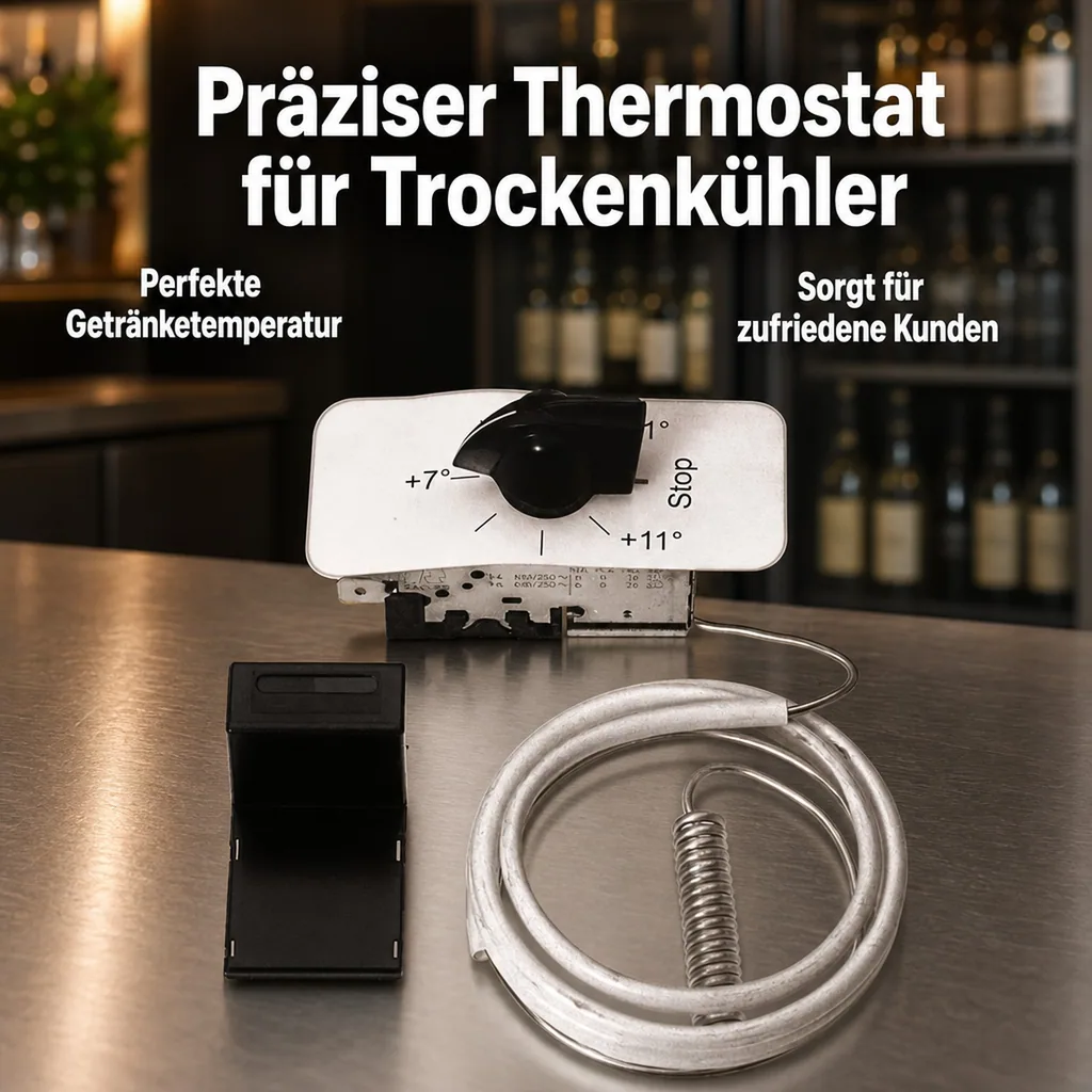 Thermostat mit Fühler für Trockenkühler, +1°C bis +11°C