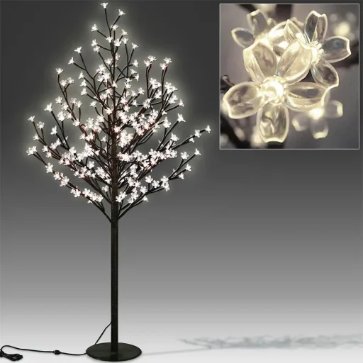 Kirschblütenbaum 180cm mit 200LEDs für den Innen- und Außenbereich inkl. Fernbedienung und Timer