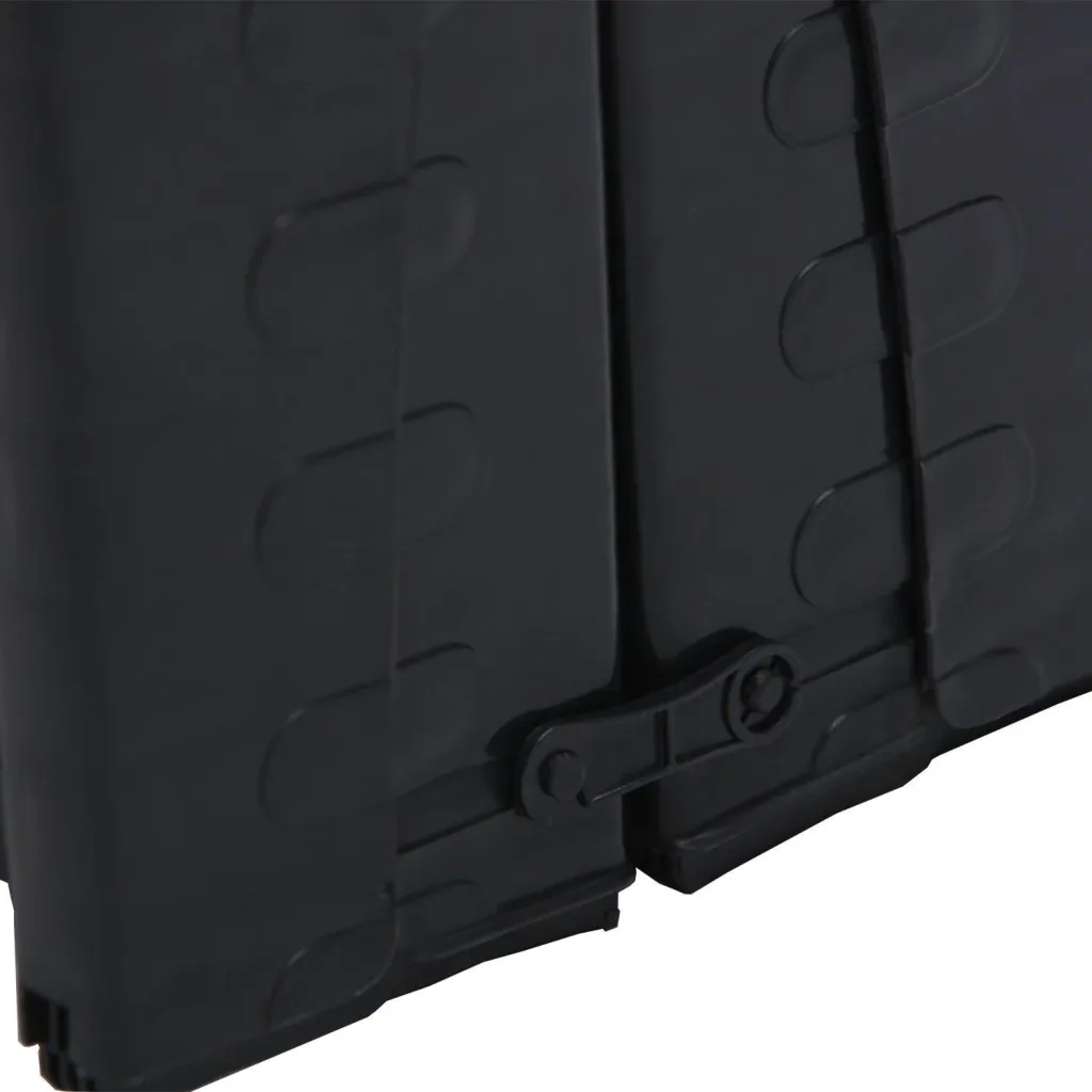Hunderampe Hundetreppe Klappbar 152x43cm Schwarz Kunststoff