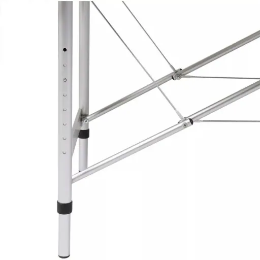 Klappbarer Massagetisch mit 2 Zonen Aluminiumrahmen rot