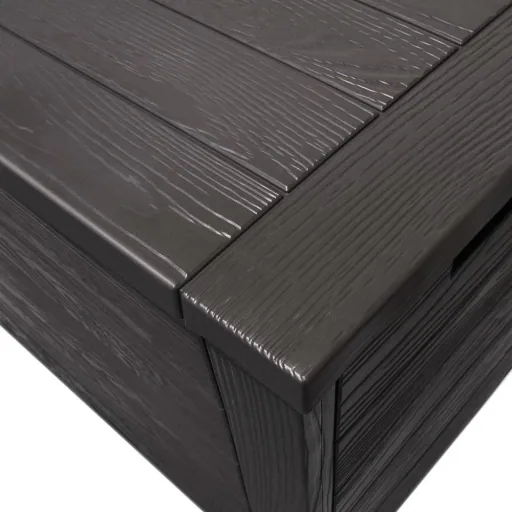 Aufbewahrungsbox anthrazit 120 x 46 x 57cm - Outdoor - Geeignet für Terrasse, Balkon und Garten