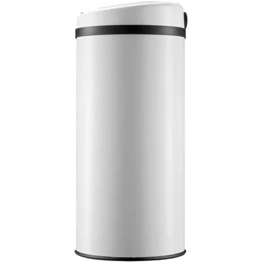 Sensor-Mülleimer Edelstahl weiß 40 Liter