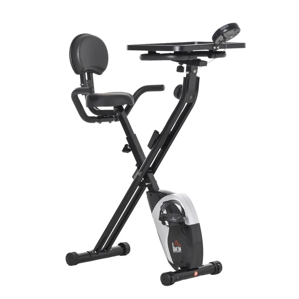 Heimtrainer Fahrradtrainer 1,5 kg Schwungrad Trimmrad mit 8 stufig einstellbarem Magnetwiderstand Rädern Stahl ABS Schwa