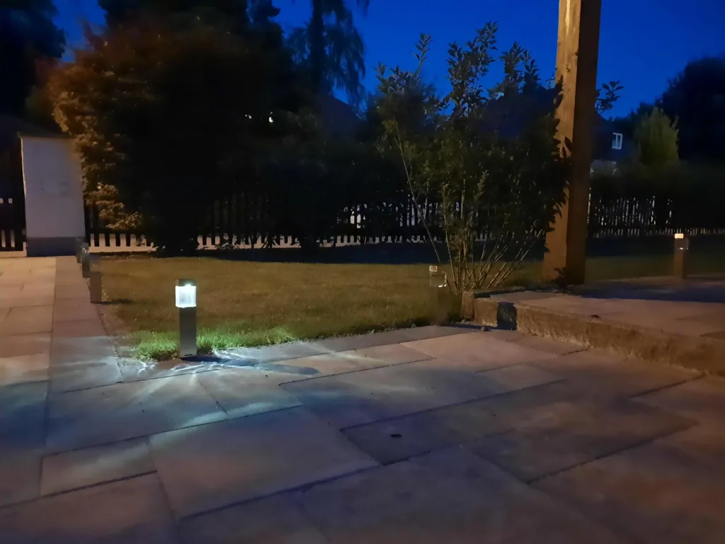 Solar Edelstahl Leuchten – 4 Stück