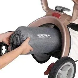 Kinderwagenfußsack Grau | Teddy | Kinderwagenfußsack Grau | Maxi-Cosi | mit Aufbewahrungstasche