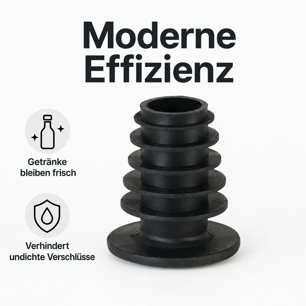 Lamellenkorken, Kunststoffkork - für 0.7 - 1.0 Liter Flaschen, 1 Stück