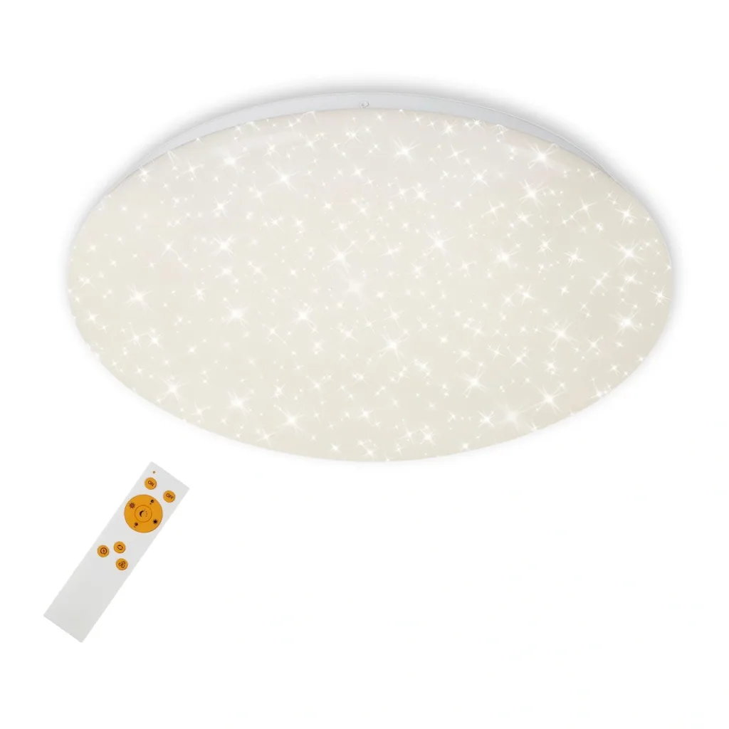 LED Sternenhimmel-Deckenleuchte, rund, Ø 39 cm, CCT, 22 Watt, weiß