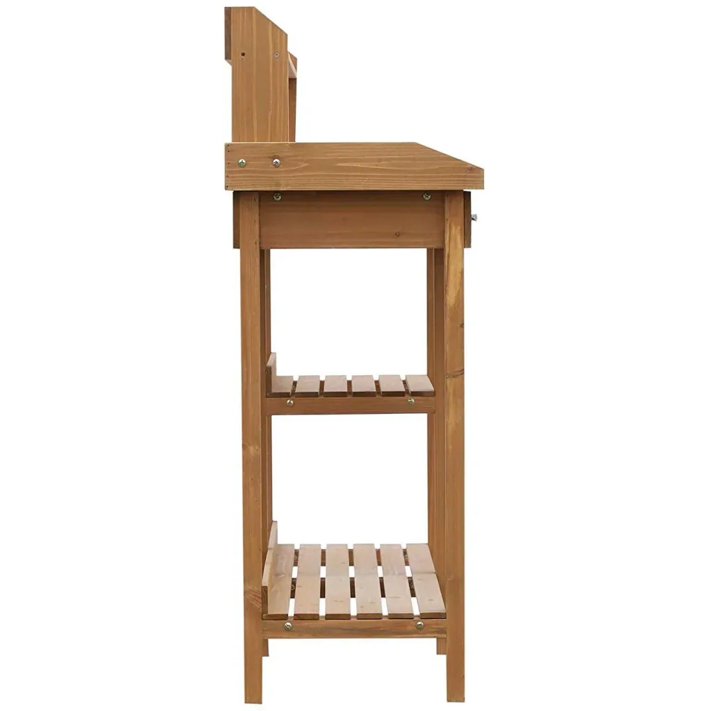 Pflanztisch mit Wanne Tannenholz H112cm Natur