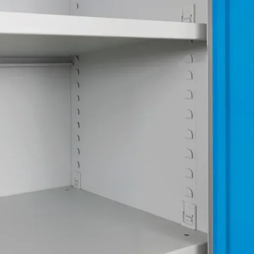 Flügeltürschrank RAL 7035/5012, 195x92x50cm