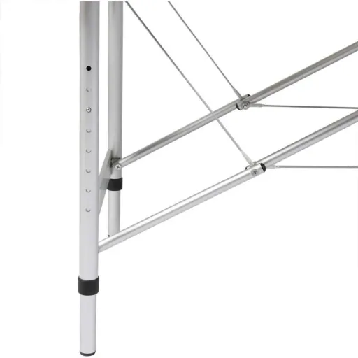 Zusammenklappbare Massageliege mit Aluminiumrahmen (vierteilig / blau)