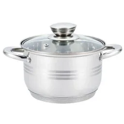Töpfe und Pfannen - 12 Stück - Mit Untersetzern und Deckeln - Marmorbratpfanne - Bratpfanne - Schmorpfanne - Silber