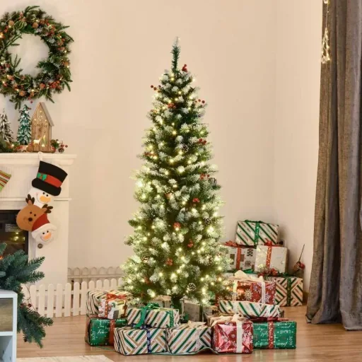 Weihnachtsbaum 1,5 m Christbaum Tannenbaum mit 25 roten Beeren