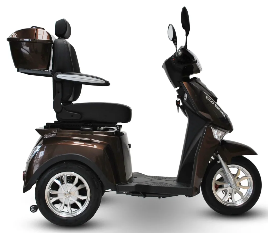 Elektromobil braun - herausnehmbarer Li-Io Akku 20 Ah - 25 km/h - 1000 Watt Seniorenmobil