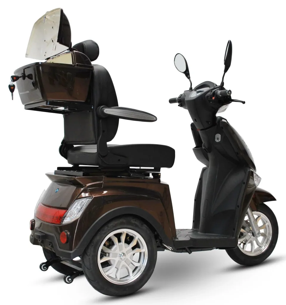 Elektromobil braun - herausnehmbarer Li-Io Akku 20 Ah - 25 km/h - 1000 Watt Seniorenmobil