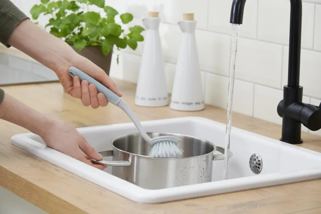 Profi-Reinigungsset, Kehrset, Spülbürste, Reinigungsbürste, Fensterabzieher, 5-teilig
