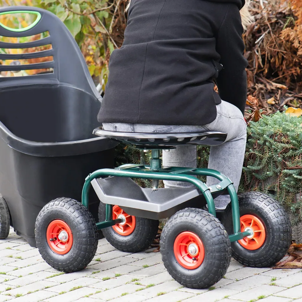 Outdoor-Rollsitz „Deluxe“ mit Schutzhülle
