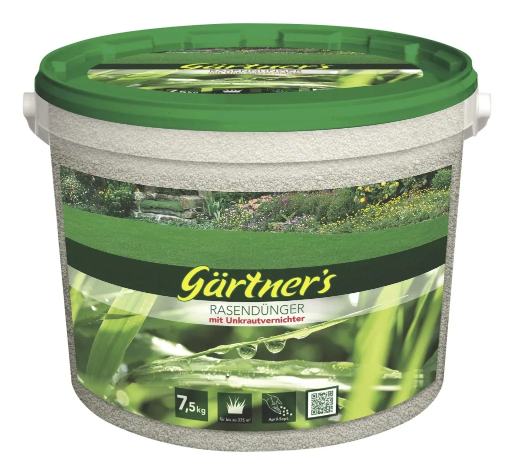 Rasendünger mit Unkrautvernichter, 7,5 kg
