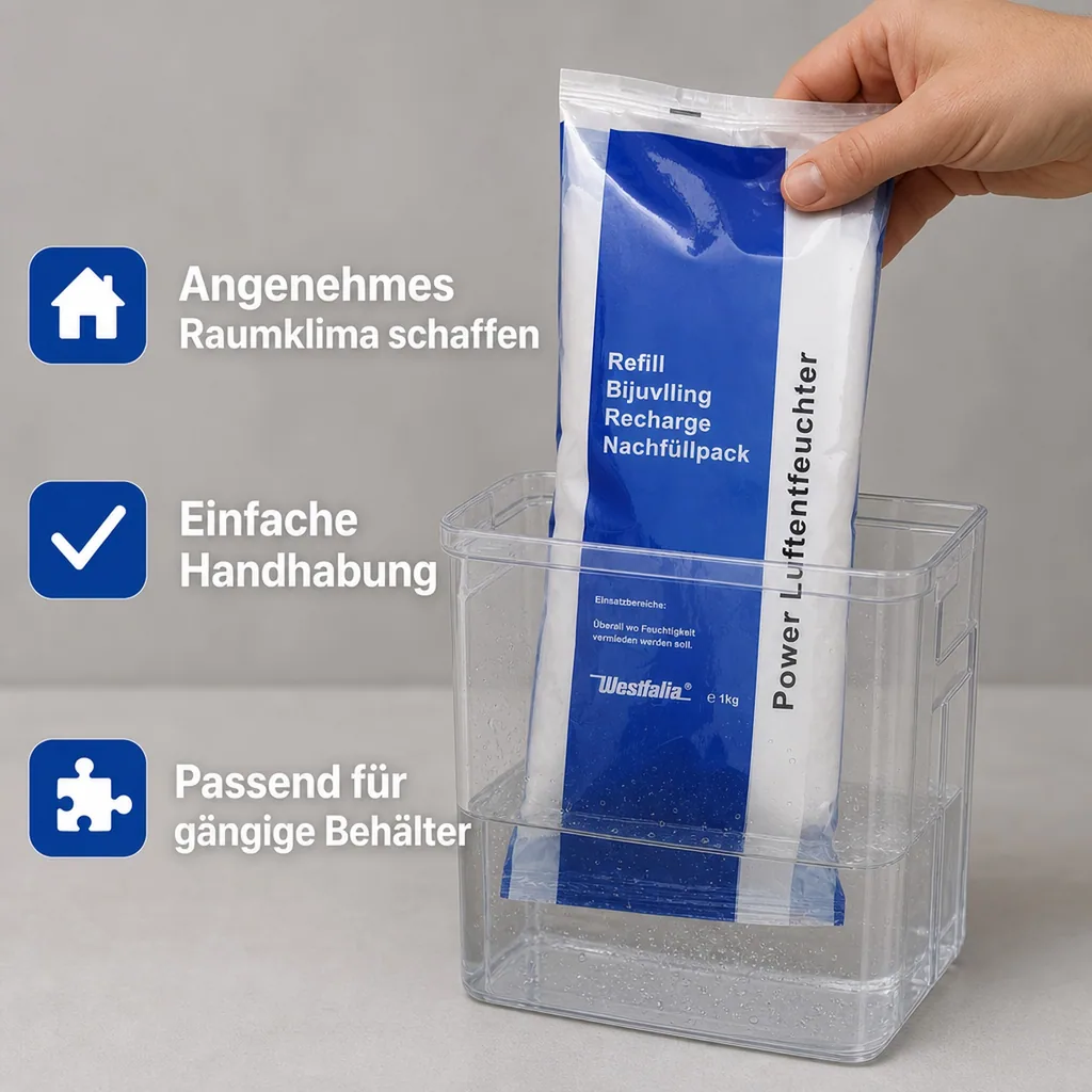 Luftentfeuchter-Granulat 1 kg im Vliesbeutel