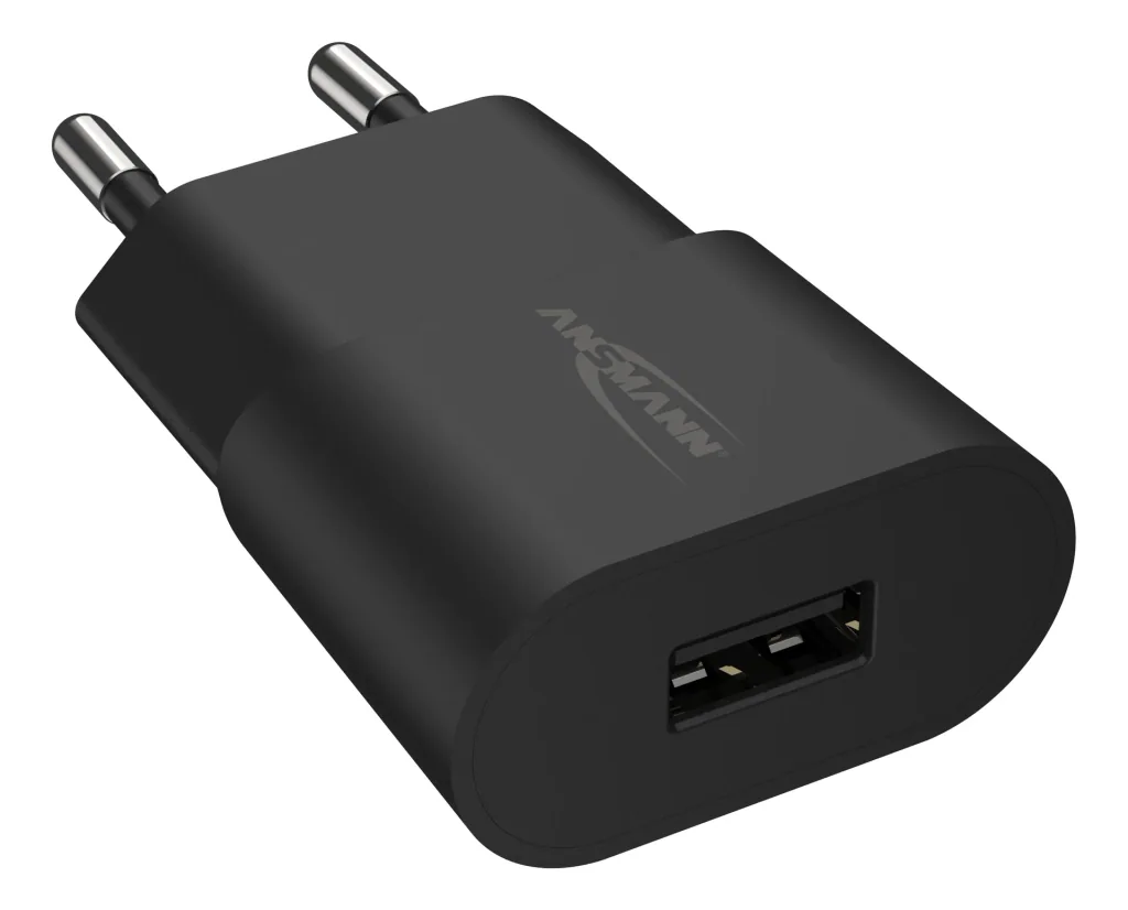 Heimladegerät HC105 – 5W USB-Stromadapter, 1x USB-Port, 5V DC, Schwarz