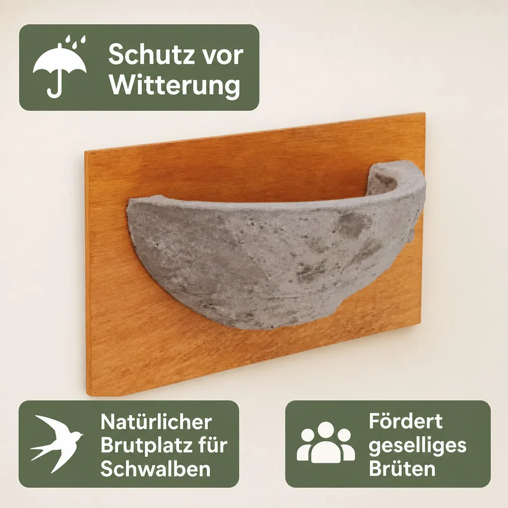 Mehlschwalbennest (Mounting hardware is not included)